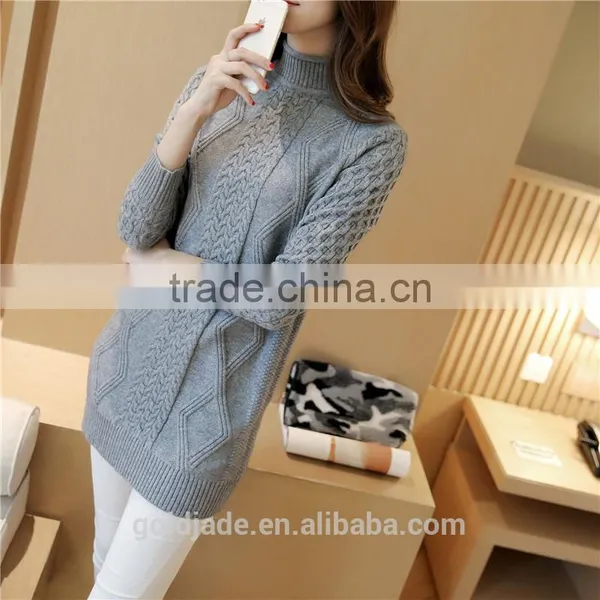 Wool Sweater Design for Girl White Cotton Pullover Sweater Women photo-4