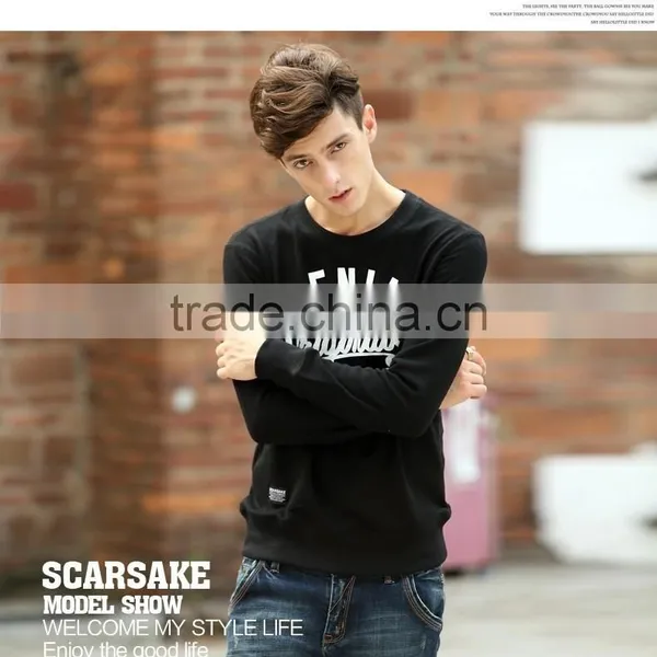 Printed Pattern Custom Cotton Sweatshirt Without Hood photo-5