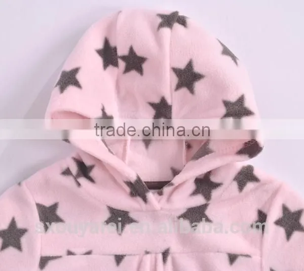 Kids Stock Cloth Polar Fleece Cloth Happy Baby Clothing Stock Apparel Hoody Soft Touch Girls Coat Kids Ready Made Garment photo-4