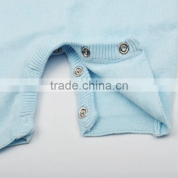 2017 New Design Knitted Baby Romper Set Boys Romper With Hat Wholesale Kids Romper photo-3