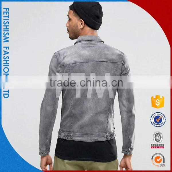 China Manufacturer OEM Custom Denim Winter Jacket Men 2016 photo-2