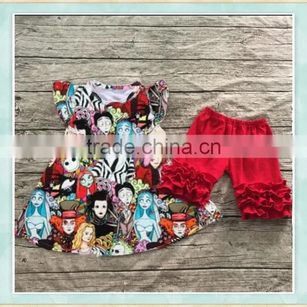 2017 Thailand Clothes Wholesale American Kids Clothes Children Girls Halloween Boutique Outfit photo-4