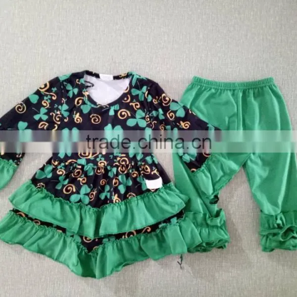 New Style Wholesale Icing Pants Easter Clothing Baby Wear Baby Girl Boutique Blue Bunny Clothes Outfits photo-2