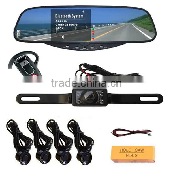 Bluetooth Handsfree Mirror Car Reverse Camera photo-3