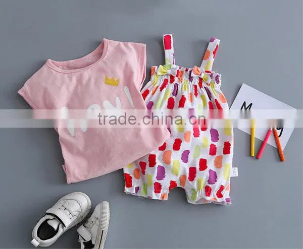 Summer Girls Baby Floral Romper Clothes Newborn Baby Printed Jumpsuit photo-4