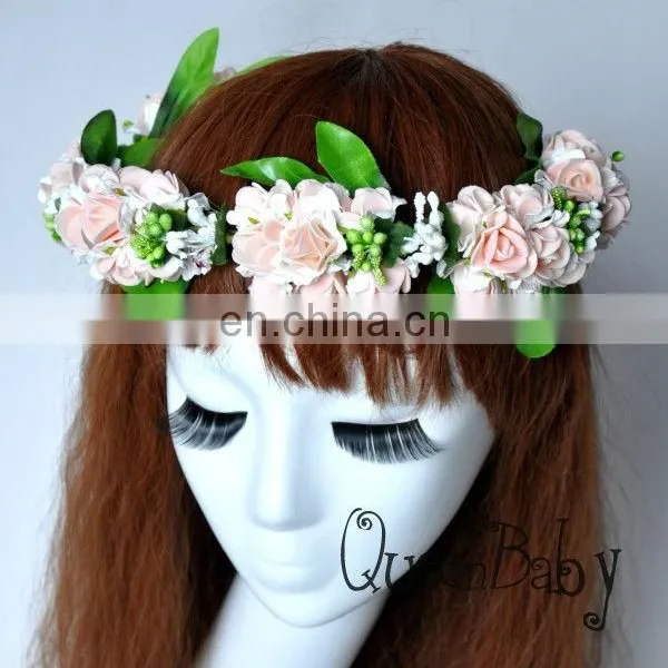 Head Wreath Hair Flowers Branch Wedding Head Wreath Adult Size