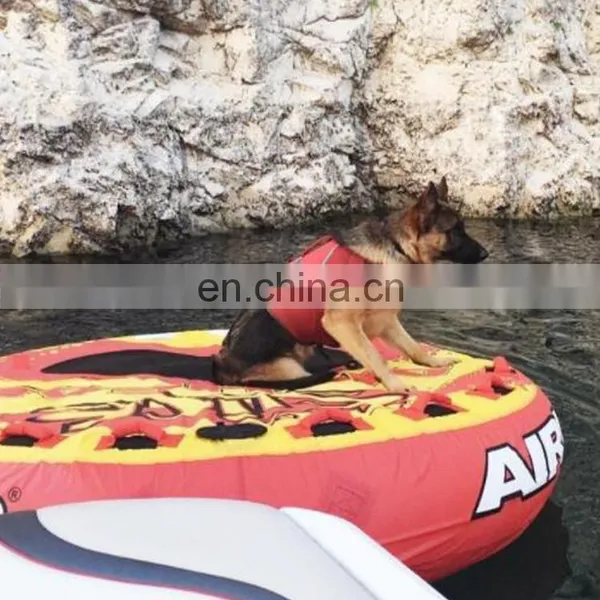 Dog Life Preserver Vest With Adjustable Buckles,Dog Safety Life Coat for Swimming, Boating, Hunting photo-3