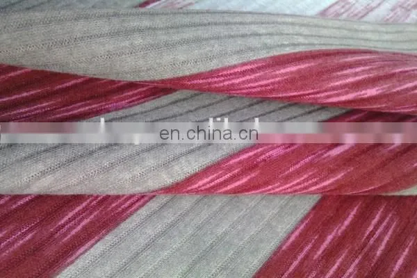 Shaoxing Winfar Polyester Cotton Drop Needle Pigment Prict Knit Interlock Fabric photo-5