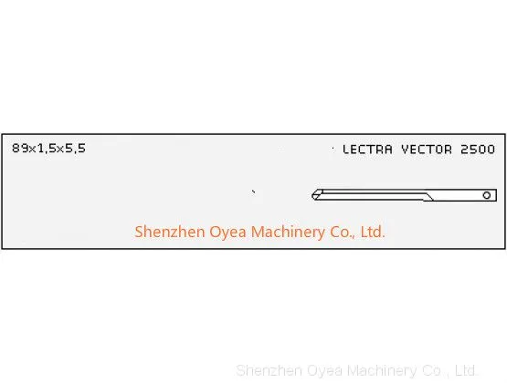 LECTRA VECTOR 2500 Cutter Knife Blade 89.0X1.5X5.5(114762) photo-3