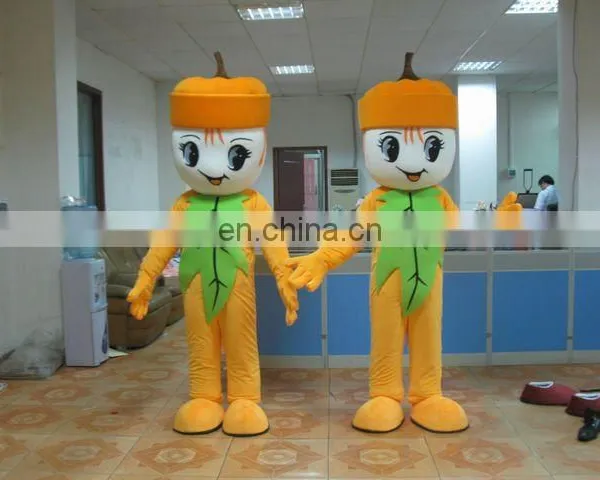 Halloween Party Use Green Leaf Pumpkin Mascot Costume
