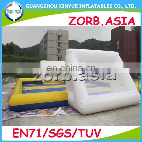 0.55mm PVC Tarpaulin Giant Cheap Inflatable Soap Soccer Field, Inflatable Water Soccer Field for Sale photo-3