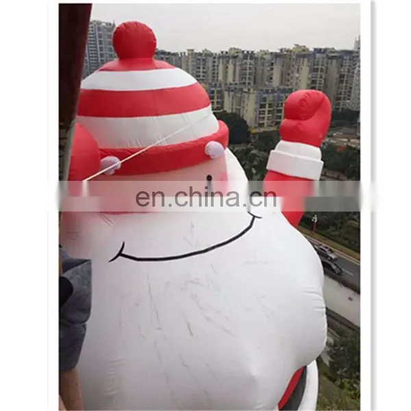 Outdoor Christmas Inflatable Santa Claus Hanging on the Wall for Christmas Deciration photo-4