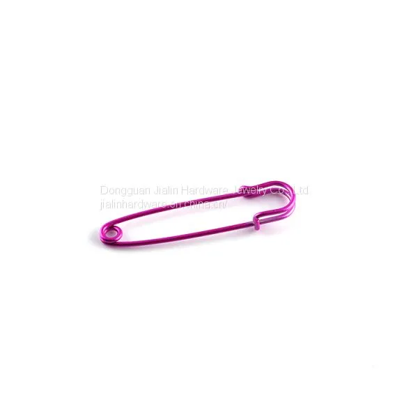 Sexy Red Decorated 2.0mm*76mm Brass Safety Pin for Crafts and Fashion photo-2