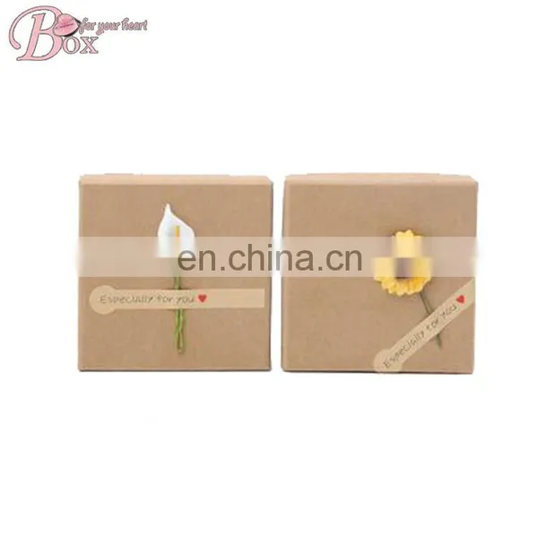 Handicraft Kraft Paper Watch Box With Lid photo-3