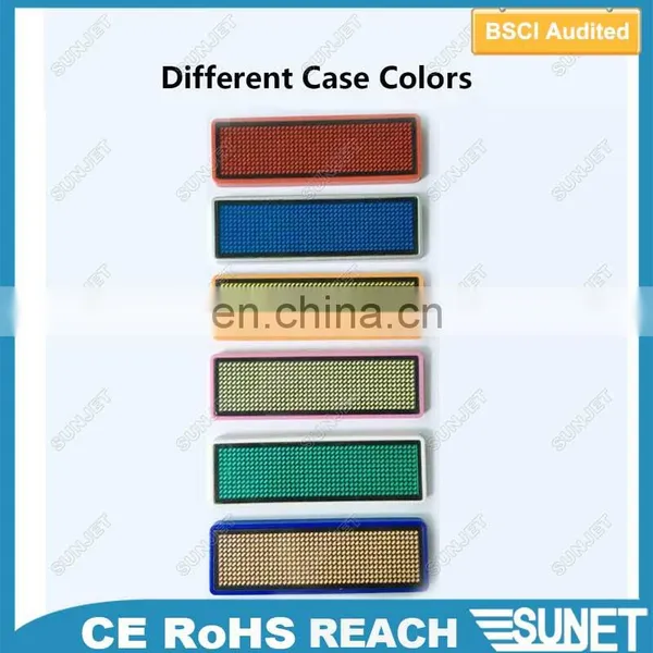 Factory Direct Sale Led Moving Messages Sheriff Lapel Pins photo-2