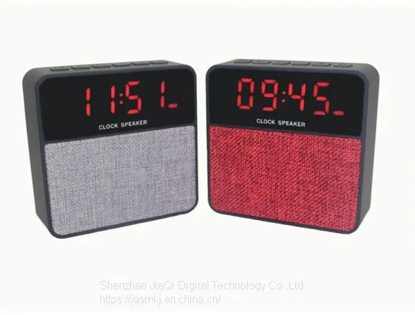 T1 New Mesh Gift Bluetooth Stereo Portable Wireless Band Time Alarm Clock TF Card Mini Bluetooth Speaker photo-3