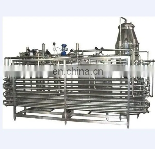 Factory Small Milk Plate & Tube Sterilizer Sterilization Equipment Uht Milk Tubular Pasteurizer Pasteurization Machine photo-2