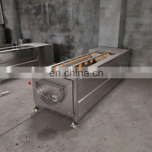 Automatic Vegetable Fruit Brush Cleaning Peeling Machine photo-7