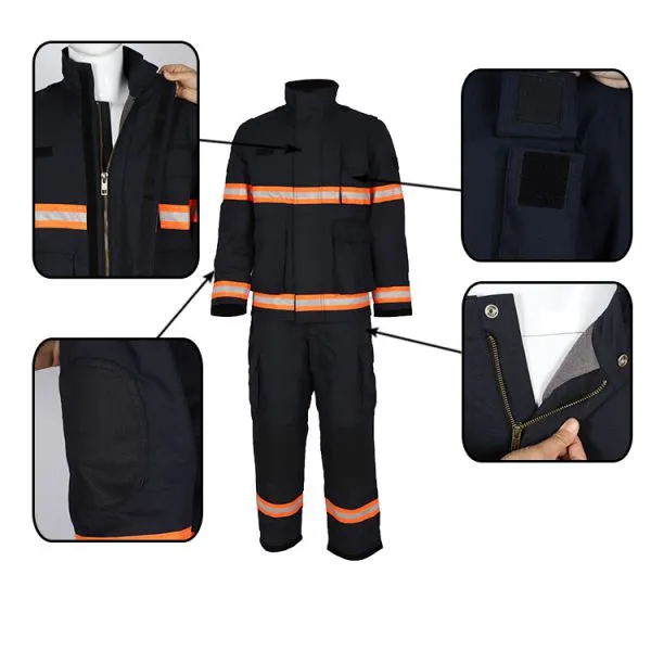 Wholesale Fire-retardant and Heat-resistant Firefighter Rescue Protective Suit photo-4