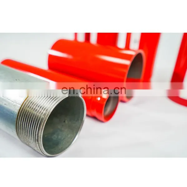 2" Red Epoxy Welded Steel Pipe Thread End ASTM A53 SCH 40 photo-3