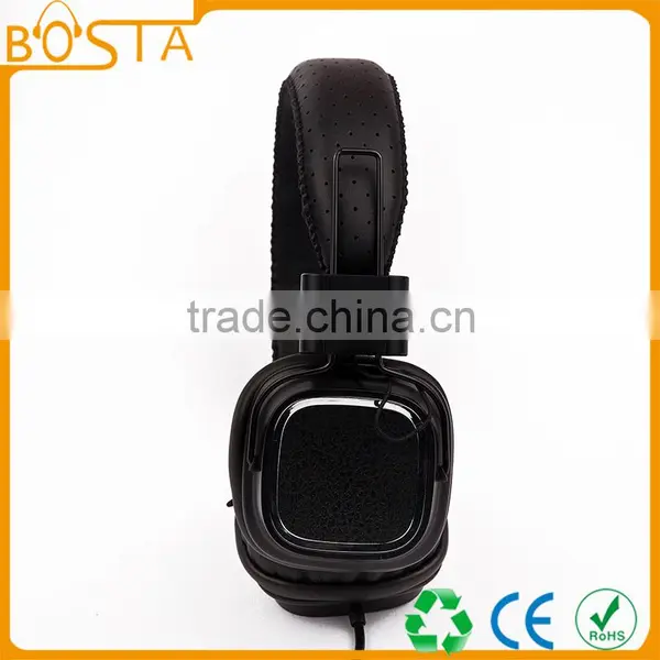 Stereo Best Stylish Fashion Design Factory Direct Sales Whole Black Square Earcap Headphones photo-2