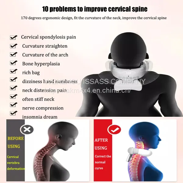 Hot Selling Amazon Electric Neck Pulse Massager Back Neck Body Massage Neck Massage Collar photo-2