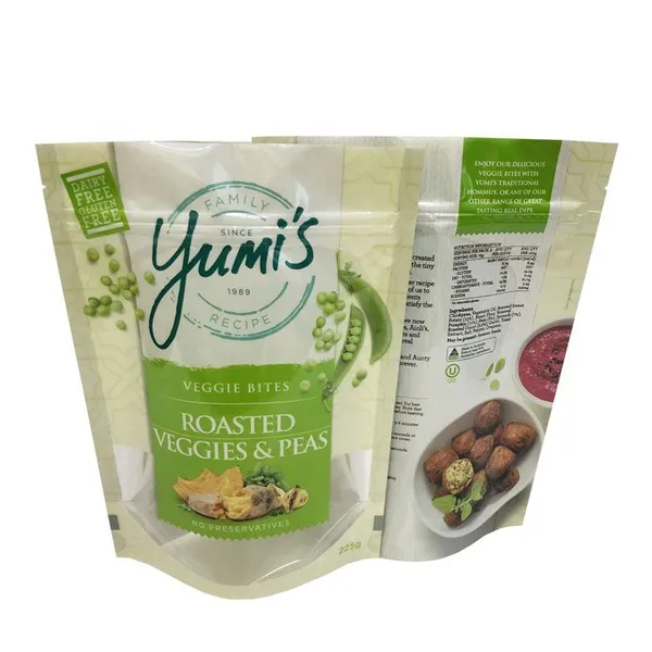 Custom Digital Print Biodegradable Seal Plastic Food Packaging Bag for Dried Fruit Snack photo-4