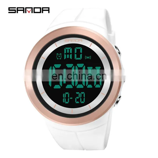 Sanda 6007 Sports Men LED Electronic Watch Chrono Alarm Waterproof Functional Digital Wristwatch photo-2