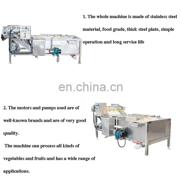 High Qulaity Stainless Steel Fruit and Vegetable Bubble Washing Machine photo-4