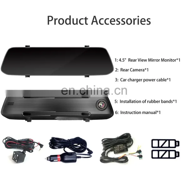 Wholesale Car Mirror Camera Dash Cam Full HD 4.5