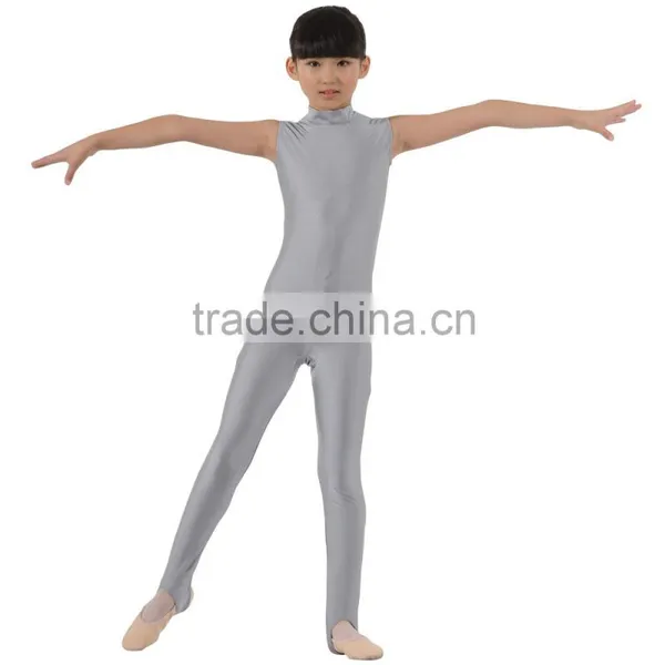 Dansgirl Turtle Neck Sleeveless Dance Bodysuits Gymnastics Tights Kids photo-3