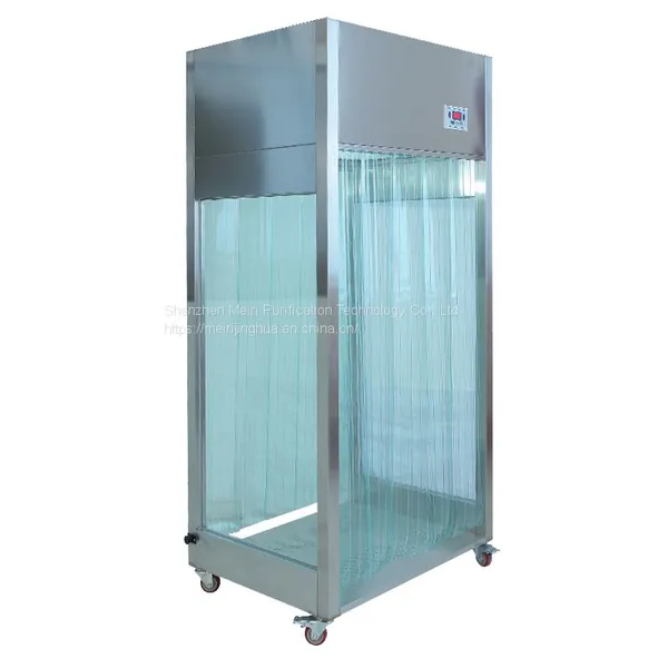 MRJH Explosion-Proof Gmp Clean Room Weighing Laminar Class 100 Flow Hood Simple Dispensing Booth Wheels Portable Weighing Room photo-3