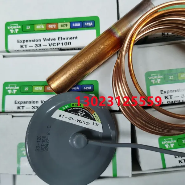 SPORLAN Expansion Valve Temperature Sensing Package KT-83-VCP100 KT-33-VCP100 KT-63-VCP100