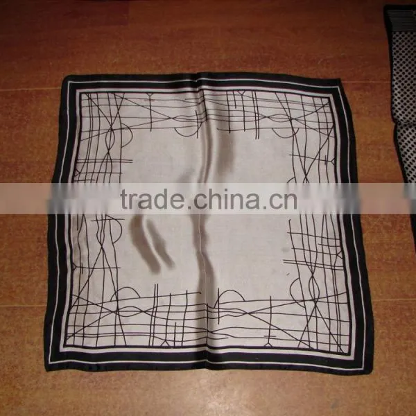 Digital Print Custom Design Square Pure Silk Scarf 90*90 photo-4