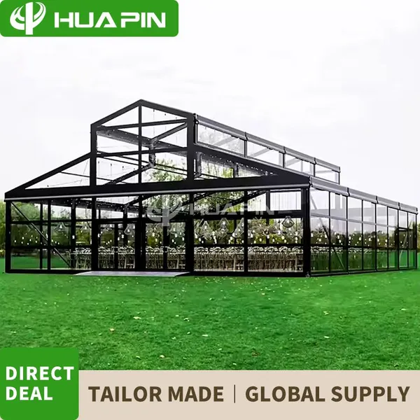 500 People Capacity Party Transparent Canopy Large 20x30 Heavy Tents for Outdoor Events Glass Tent photo-3