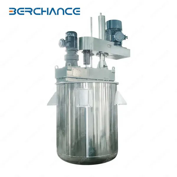 Stainless Steel Liquid Wash Mixing Tank With Wall Scraper and Agitator photo-4