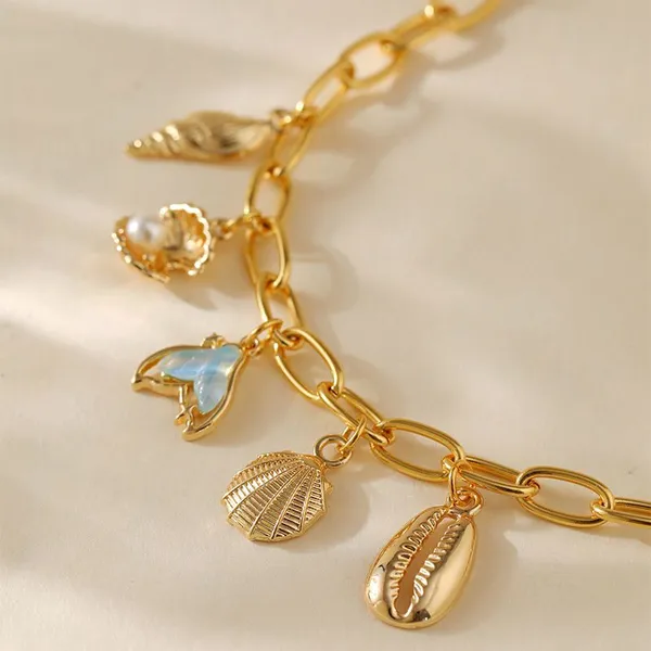 18K Gold-plated Brass Chain Bracelet With Color Retention Vintage and High-end Handmade Bracelet Jewelry. photo-3