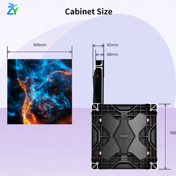 Full-color SMD Indoor Animation Led Display for Concert Stage Banquet LED Rolling Flexible Floor Led Tiles photo-3