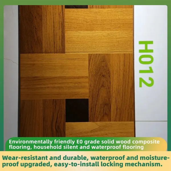 Environmentally Friendly E0 Grade Solid Wood Composite Flooring, Household Silent and Waterproof Flooring
