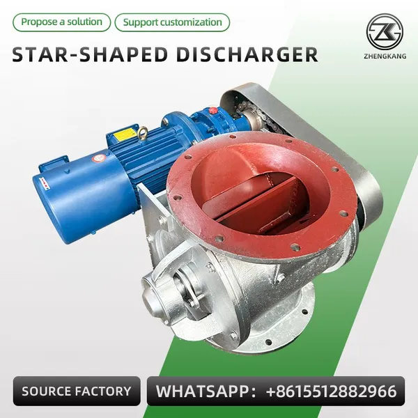 High Quality YJD Star-shaped Unloader Rotary Airlock Valve Industrial Dust Collector Discharge Rotary Feeder For Powder Granule photo-2