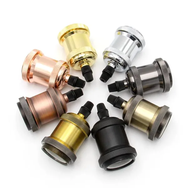 E27 Aluminum Lampholder Metal Lamp Holder Socket E27 Light Socket photo-3
