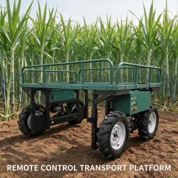 Autonomous Electric Remote Control Orchard Transport Vehicle Modular Flatbed Utility Carrier for Agriculture photo-4