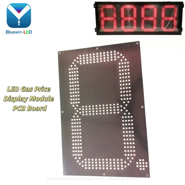 Outdoor IP65 Waterproof 8 Inch LED Gas Price Display Module photo-2