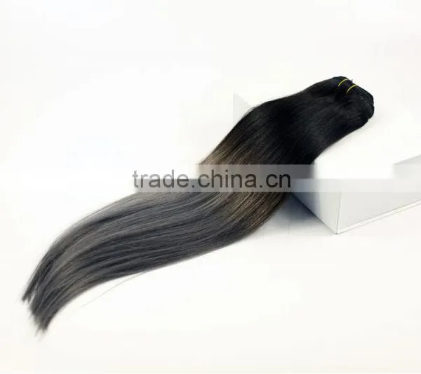 Virgin Asian Ombre Bundles Two Tone Human Hair Weave photo-5