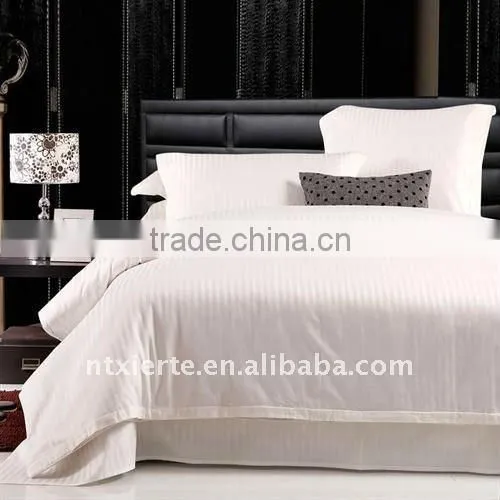 Satin Stripe Hotel Bedding Set
