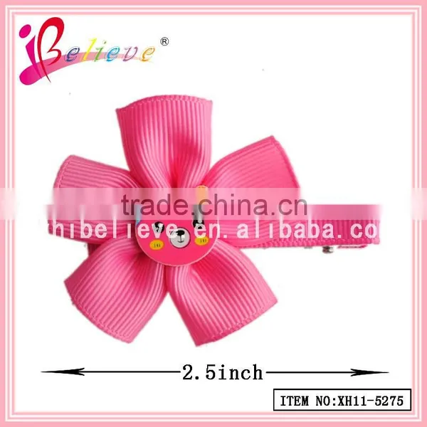 2015 Chinese Fashion Jewelry Ribbon Flower Hair Clip,make Fabric Flower Hair Clips photo-2