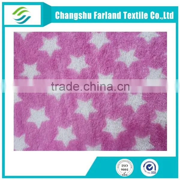 Star Pattern Arctic Fleece Fabric Polyester Bed Sheets Fabric photo-4