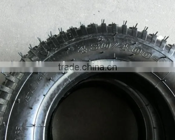Wheelbarrow Out Tire 4.00-8 Diamond Pattern Wheelbarrow Tyre photo-2