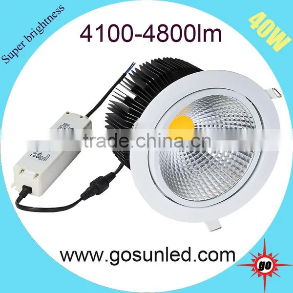 Best Effiiciency High Lumen 4800lm Super Brightness Cob Led Downlight 40w photo-3
