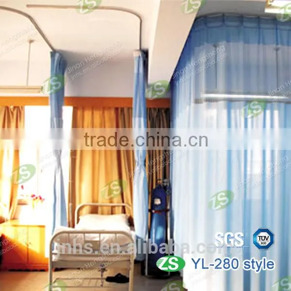New Design Polyester Antibacterial Fireproof Hospital Medical Curtain photo-2